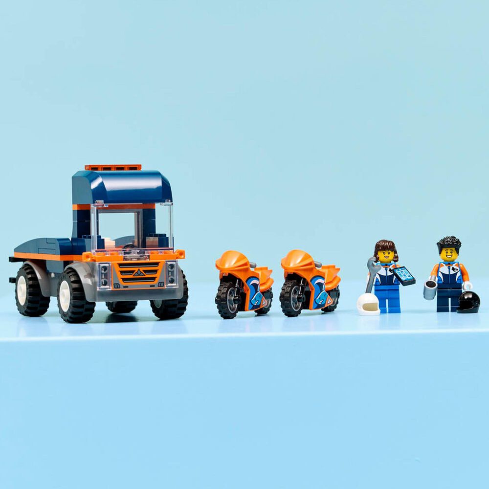 LEGO City Motorcycle Transporter Building Set, , large