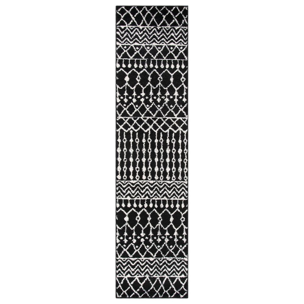 Safavieh Tulum TUL2702" x 8" Black and Ivory Runner, , large