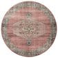 Loloi Heidi 6" Round Spice and Aqua Area Rug, , large