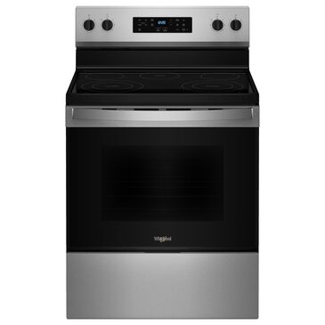 Whirlpool 5.3 Cu. Ft. Electric Range with Steam Clean in Fingerprint Resistant Stainless Steel, , large