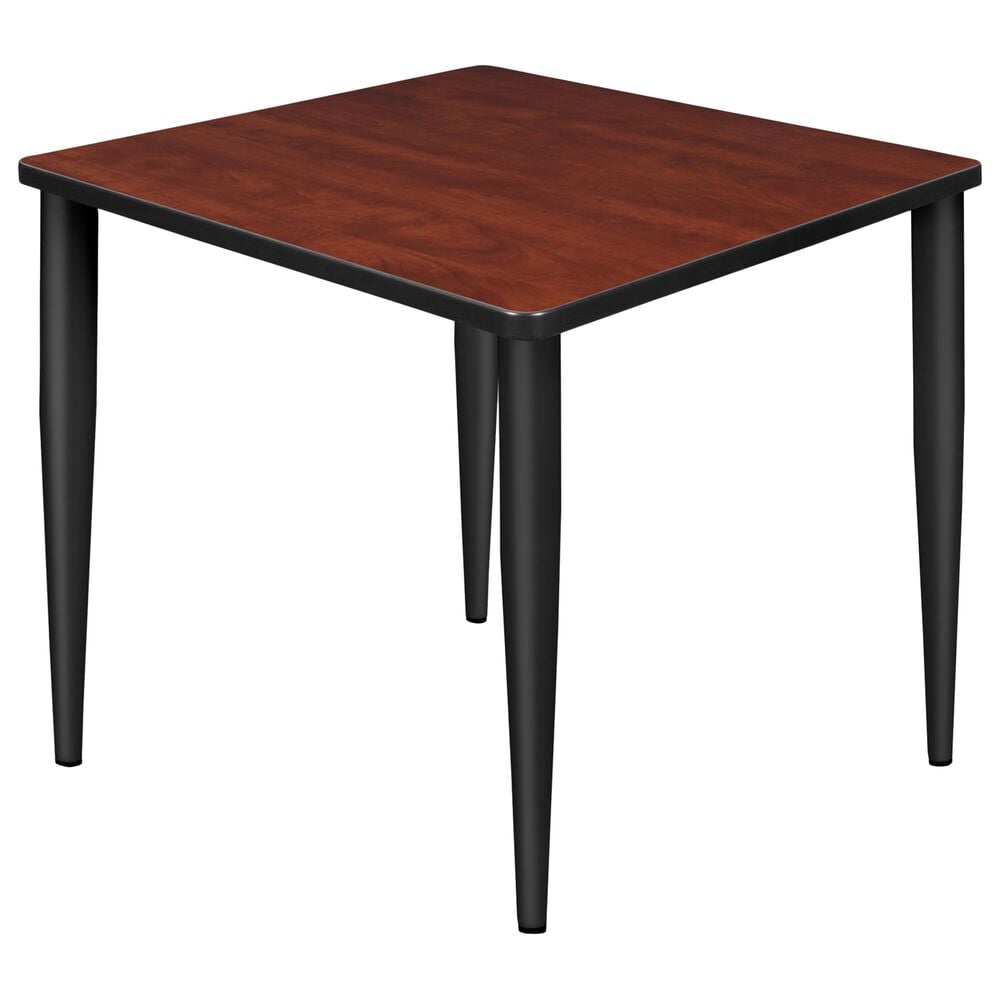 Regency Global Sourcing Kahlo 30" Leg Table in Cherry/Black, , large