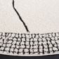 Safavieh Melody MEL104A 6"7" Round Ivory and Black Area Rug, , large