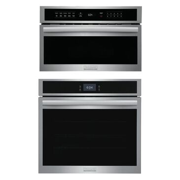 Frigidaire 30" Single Electric Wall Oven and Built-In Microwave Oven in Stainless Steel, , large