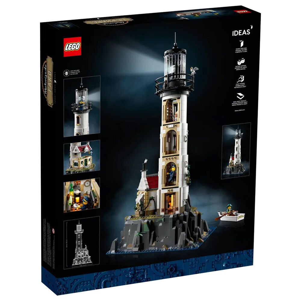 LEGO Ideas Motorized Lighthouse Building Set, , large