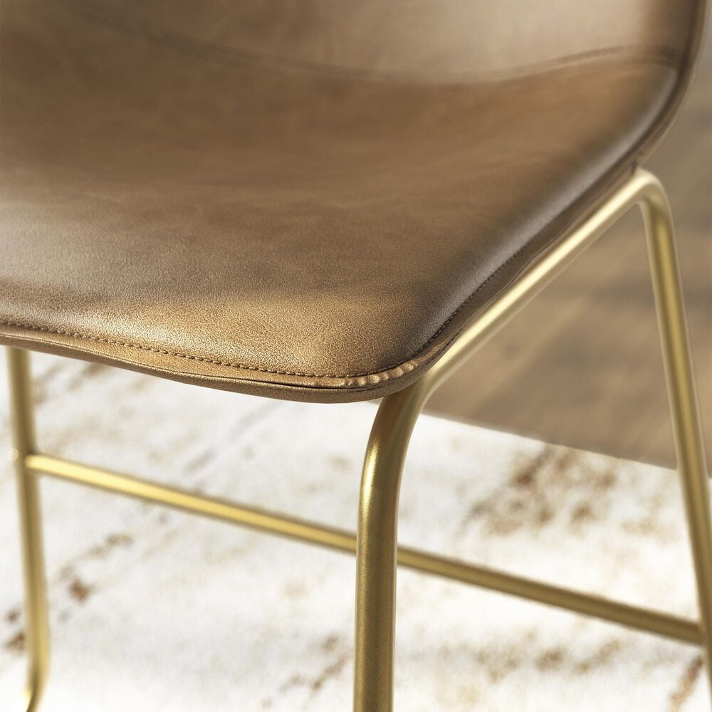 Ashley Ciabori 23.75" Counter Height Barstool in Gold, , large