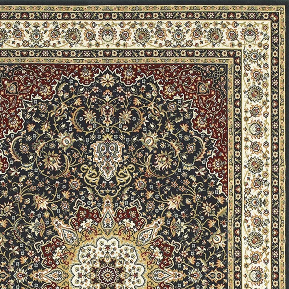 Oriental Weavers Kashan 119U1 3&#39;10&quot; x 5&#39;5&quot; Navy Area Rug, , large