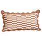 12" x 22" Lumbar Throw Pillow with Scallop Edge in Terracotta, , large