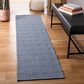 Safavieh Martha Stewart Cotton MSR401 2" x 8" Blue and Grey Runner, , large