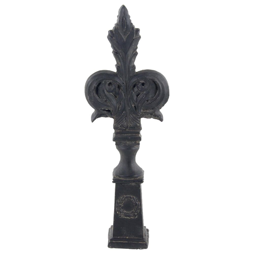 Maple and Jade Cross Sculpture in Black, , large