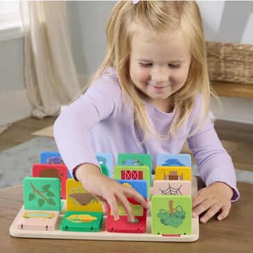 Fisher Price Lift and Reveal Wooden Flip Board, , large