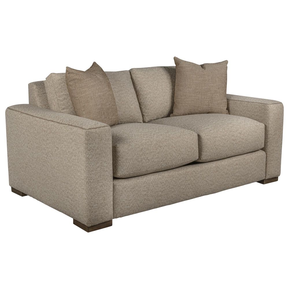 Bernhardt Vaughn Stationary Loveseat in Tan, , large