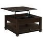 Mayberry Hill Wagner Square Lift-Top Coffee Table in Cherry, , large