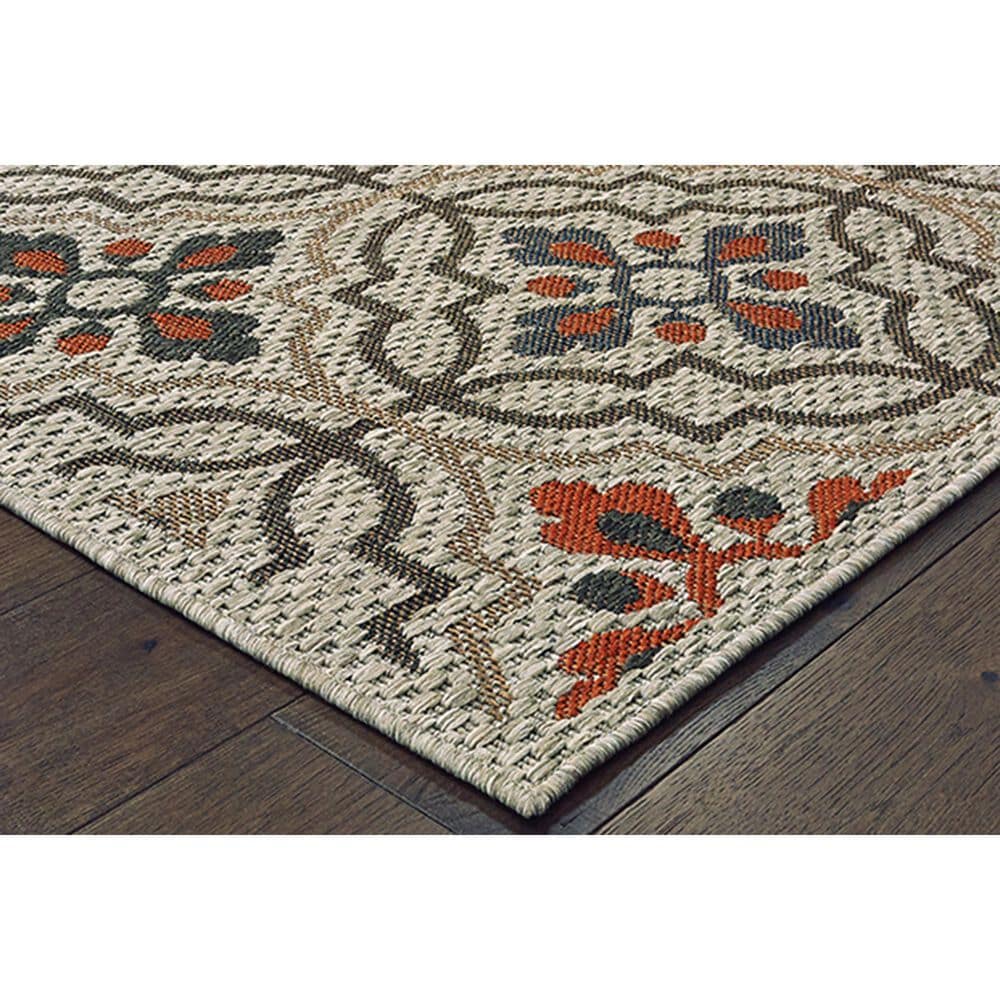 Oriental Weavers Latitude 709Y 9&#39;10&quot; x 12&#39;10&quot; Grey Area Rug, , large
