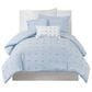 Hampton Park Brooklyn 5-Piece Twin/Twin XL Cotton Jacquard Comforter Set in Blue, , large
