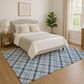 Dalyn Rug Company Soft Essentials Plaid Denim 9" x 12" Indoor/Outdoor Area Rug, , large