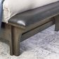 Ashley Queen Bed and Two Nightstands in Medium Brown, , large