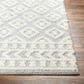 Surya Rodos RDO2338 6"7" x 9" Light Slate, White Area Rug, , large
