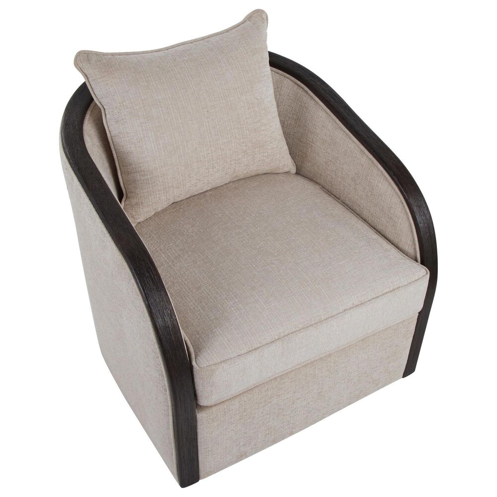 LumiSource Gemma Swivel Accent Chair in Sand, , large