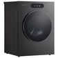LG 5.8 Cu. Ft. Smart Front Load Washer and 9 Cu. Ft. Smart Electric Dryer Laundry Pair in Brushed Black Steel, , large