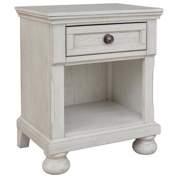 Signature Design by Ashley Robbinsdale 1 Drawer Nightstand in Antique White, , large