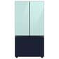 Samsung Bespoke Bespoke 3-Door French Door Refrigerator Top Panel in Morning Blue Glass, , large