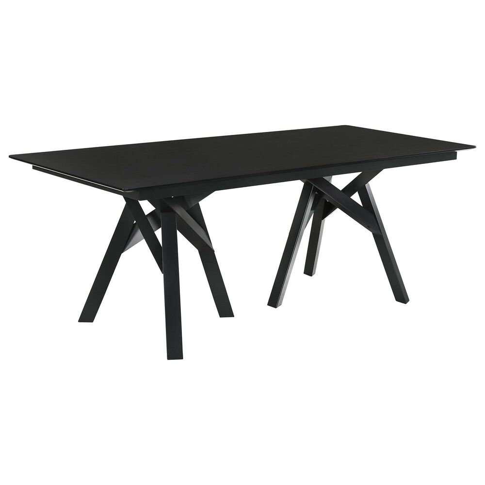 Blue River Cortina and Polly 5-Piece Rectangle Dining Set in Black, , large