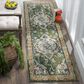 Safavieh Monaco MNC243F-210 2"2" x 10" Forest Green/Light Blue Runner, , large