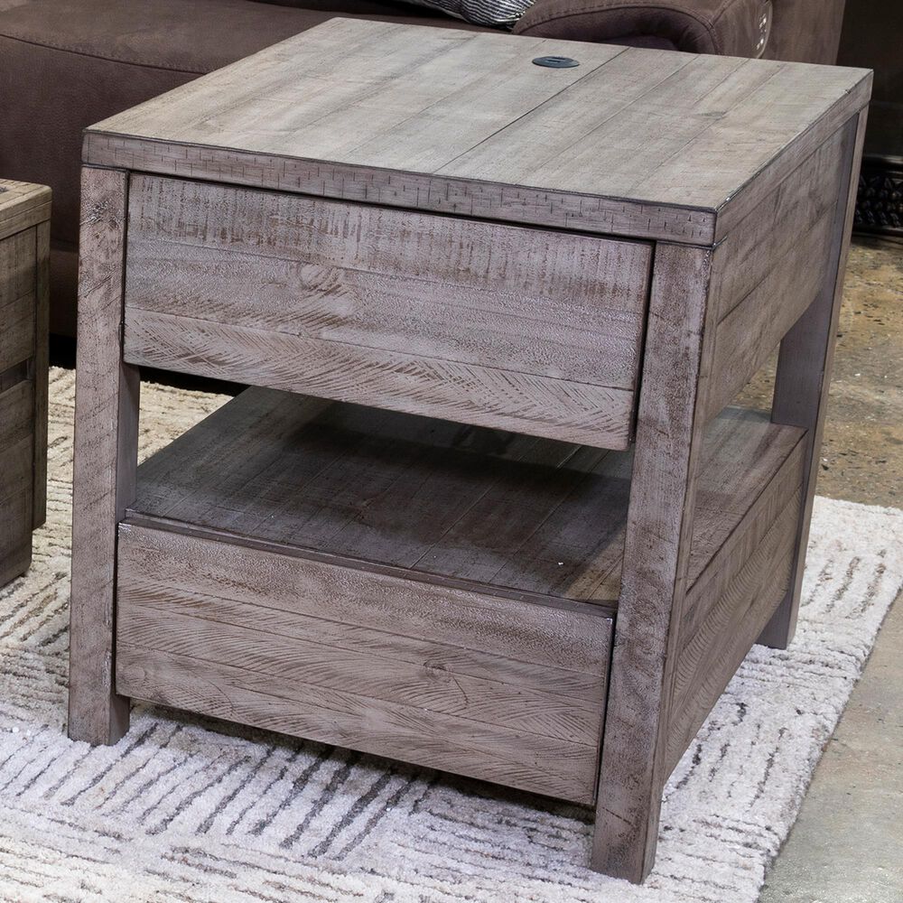 Signature Design by Ashley Krystanza End Table in Weathered Gray, , large