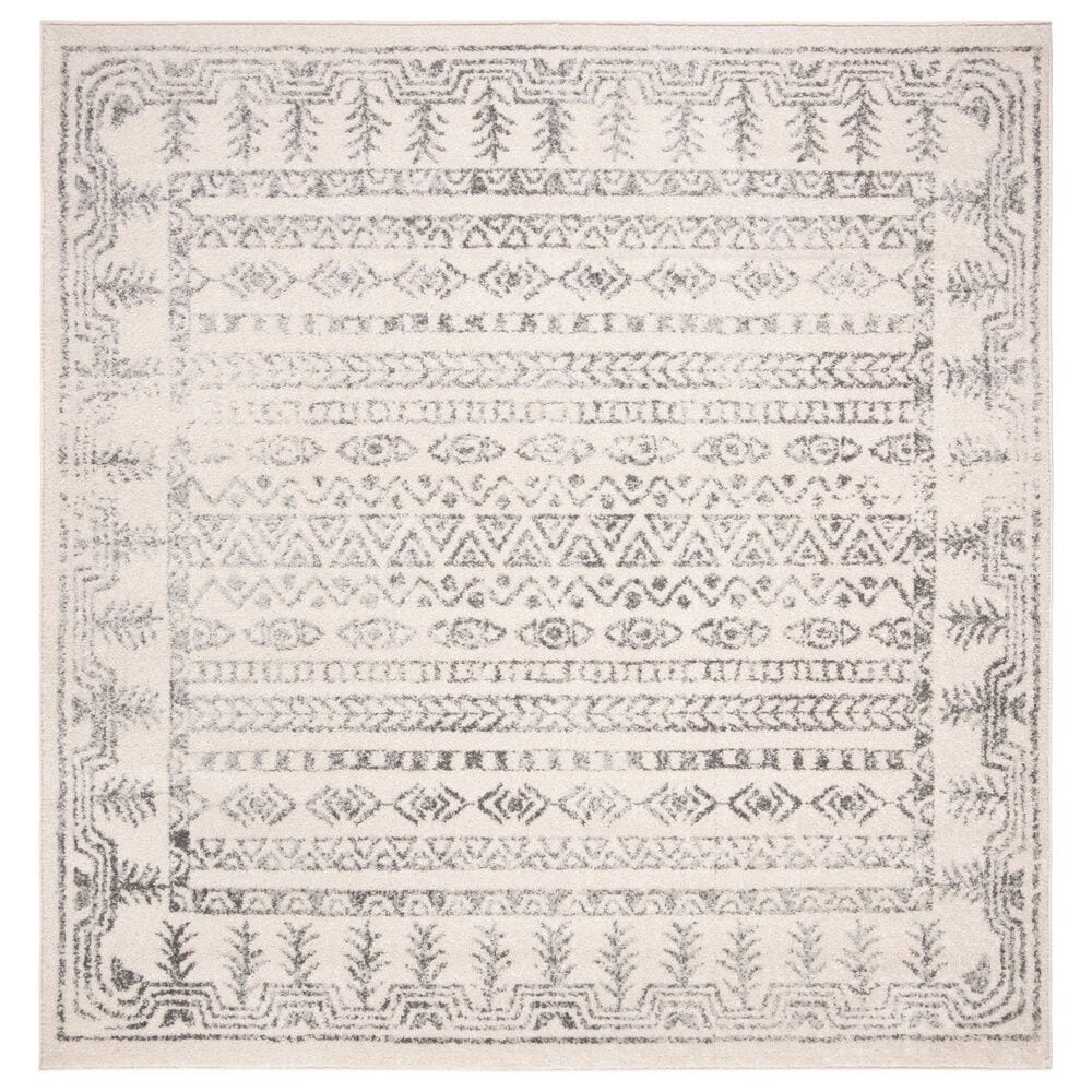 Safavieh Tulum TUL271A 6"7" Square Ivory and Grey Area Rug, , large