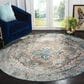Safavieh Aria ARA119E 6"6" Round Beige and Blue Area Rug, , large