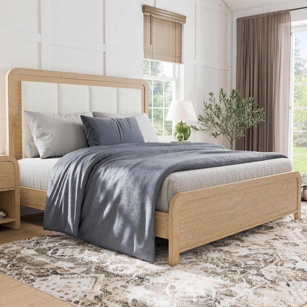 Furniture of America Handforth Queen Panel Bed in Natural, , large