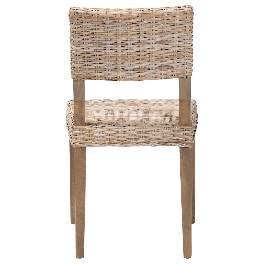 Baxton Studio Barossa Side Chair in Kubu Grey and Rustic Taupe, , large