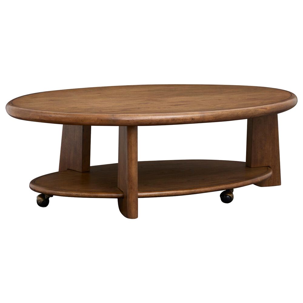 Nicolette Home Tanner Cocktail Table with Casters in Tawny Brown, , large