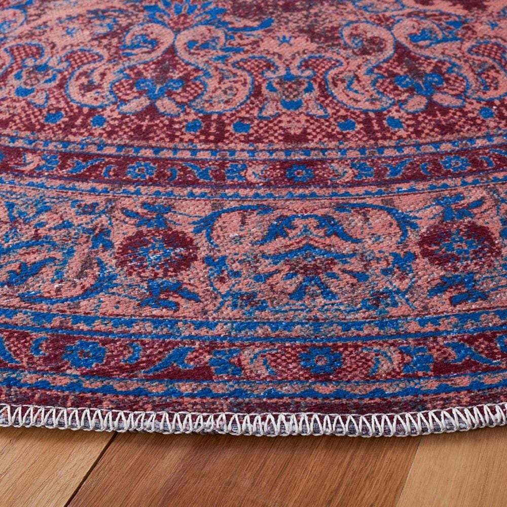 Safavieh Serapi 6&#39;7&quot; Round Gold and Blue Area Rug, , large