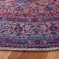 Safavieh Serapi 6"7" Round Gold and Blue Area Rug, , large
