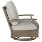Ashley Rainier Ranch Swivel Glider Chair in Brown, , large