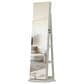 GigaCloud Swivel Jewelry Cabinet with Full Length Mirror and Locking Mechanism in White, , large