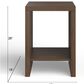 Nicolette Home Baxton Square End Table in Sienna Ridge, , large