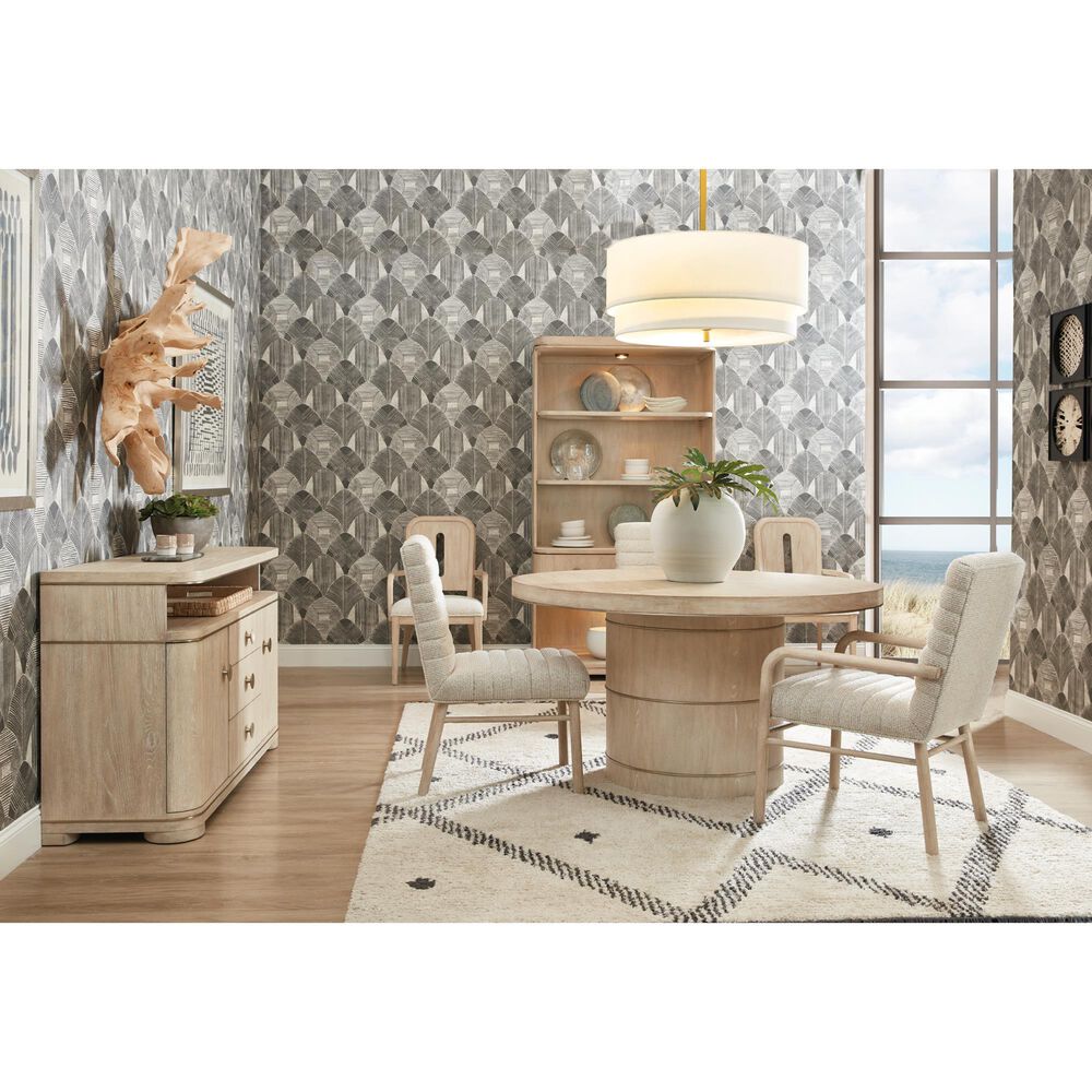 Chapel Hill Huntington Upholstered Dining Arm Chair in Beach Grass, , large