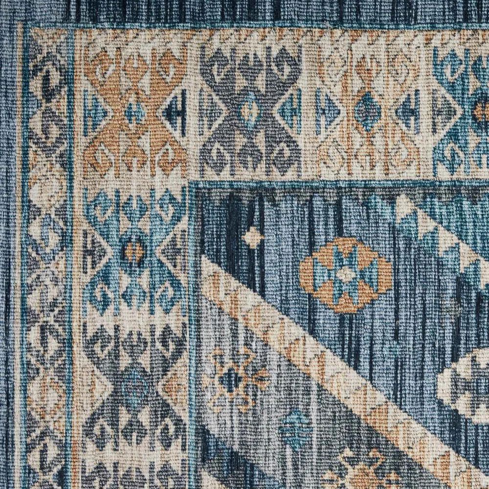 Loloi II Zion ZIO-02 2&#39;3&quot; x 3&#39;9&quot; Ocean and Gold Area Rug, , large