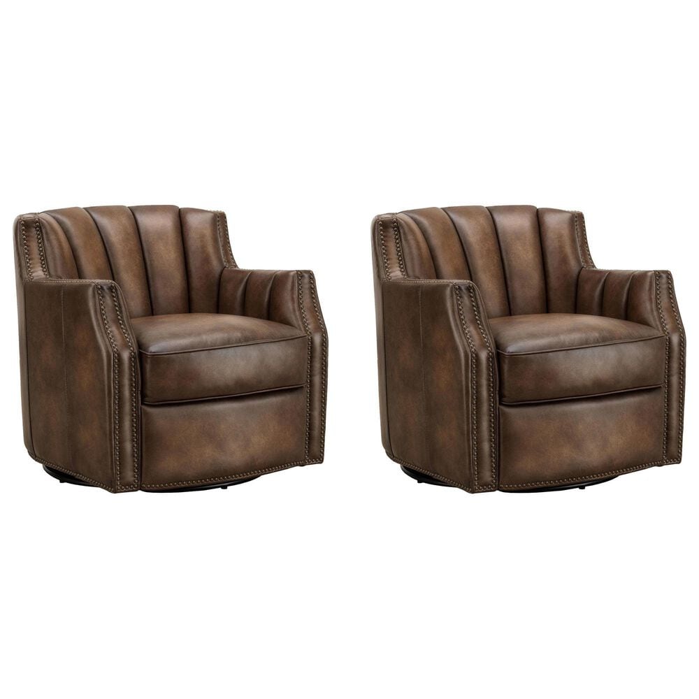 Hydeline Laredo Swivel Chair in Aged Maple (Set of 2), , large