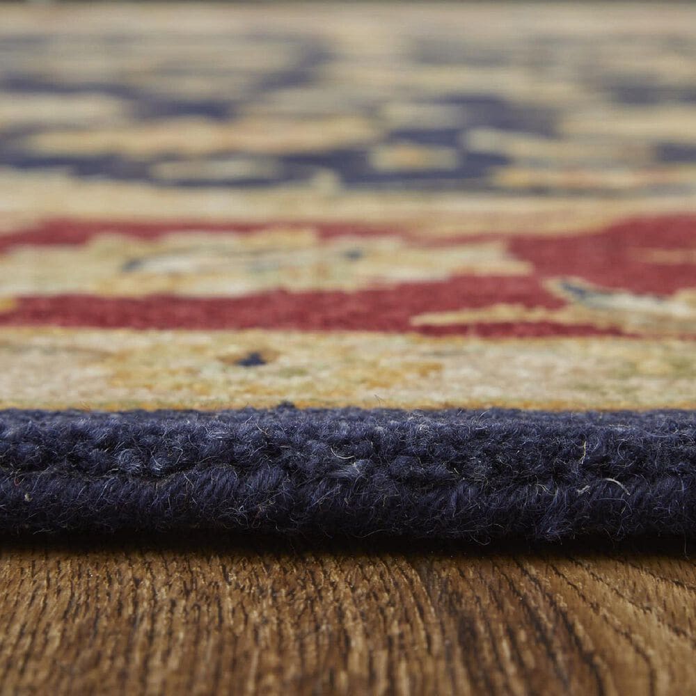 Feizy Rugs Wagner Navy and Red 5&#39; x 8&#39; Area Rug, , large