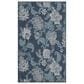 Nourison Garden Oasis GOA03 Navy 3" x 5" Indoor/Outdoor Area Rug, , large