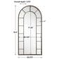 Uttermost Dillingham Arch Mirror in Aged Black, , large