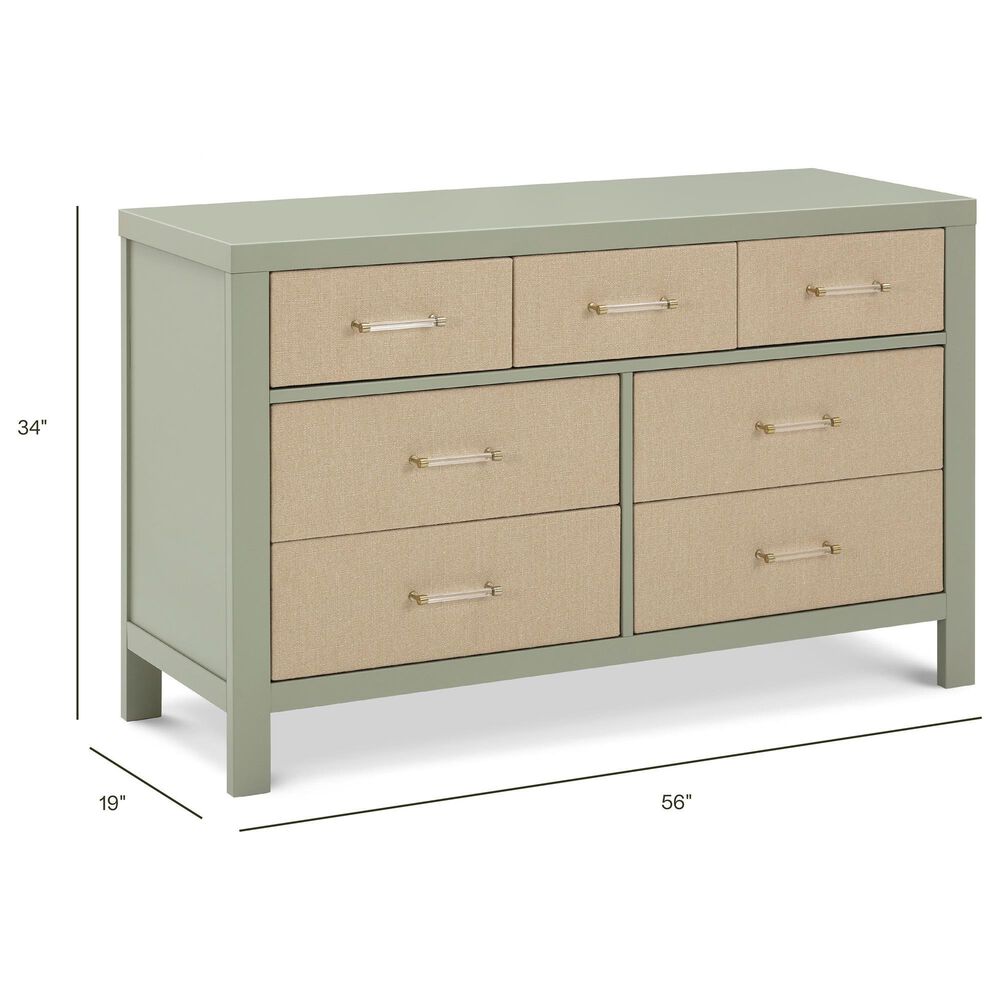 DaVinci Eloise 7-Drawer Dresser in French Sage and Sand, , large