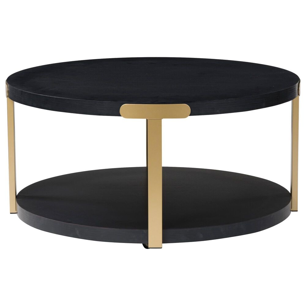 Ashley Shylore Occasional Table Set in Black and Brass (Set of 3), , large