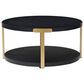 Ashley Shylore Occasional Table Set in Black and Brass (Set of 3), , large