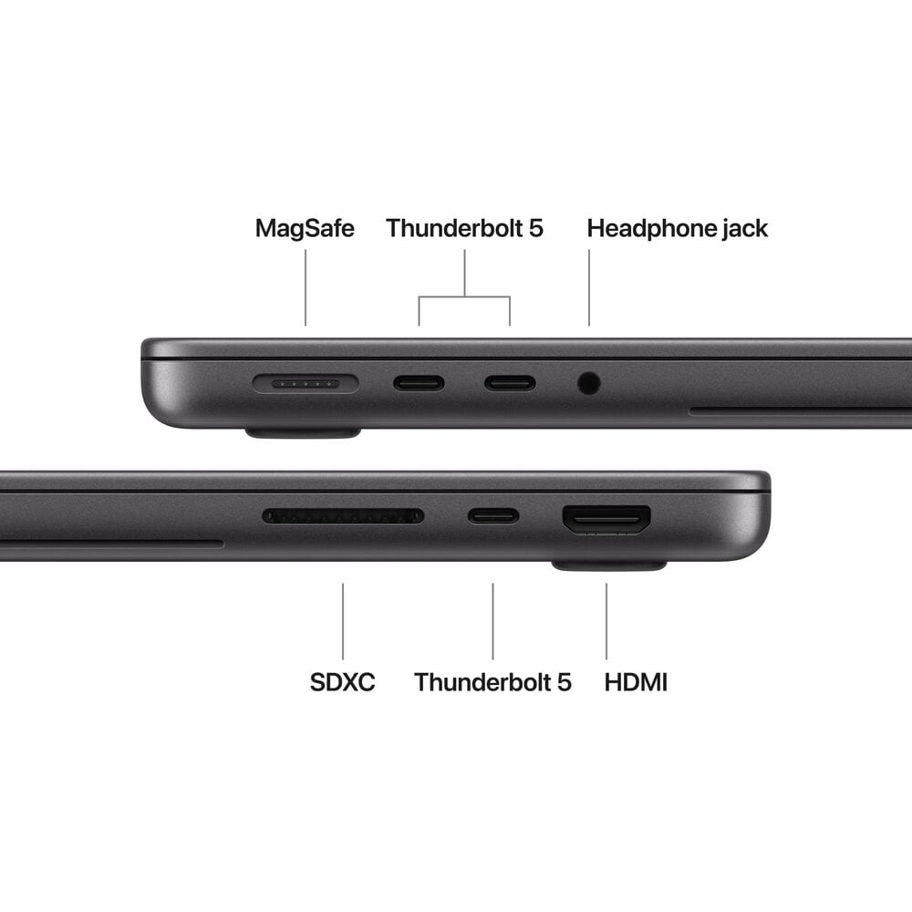Apple MacBook Pro 14-inch with PROLED XDR display - M5 Pro chip - 15-core CPU - 16-core GPU - 24GB - 1TB SSD - Space Black (Latest Model) (Pre-Order), , large