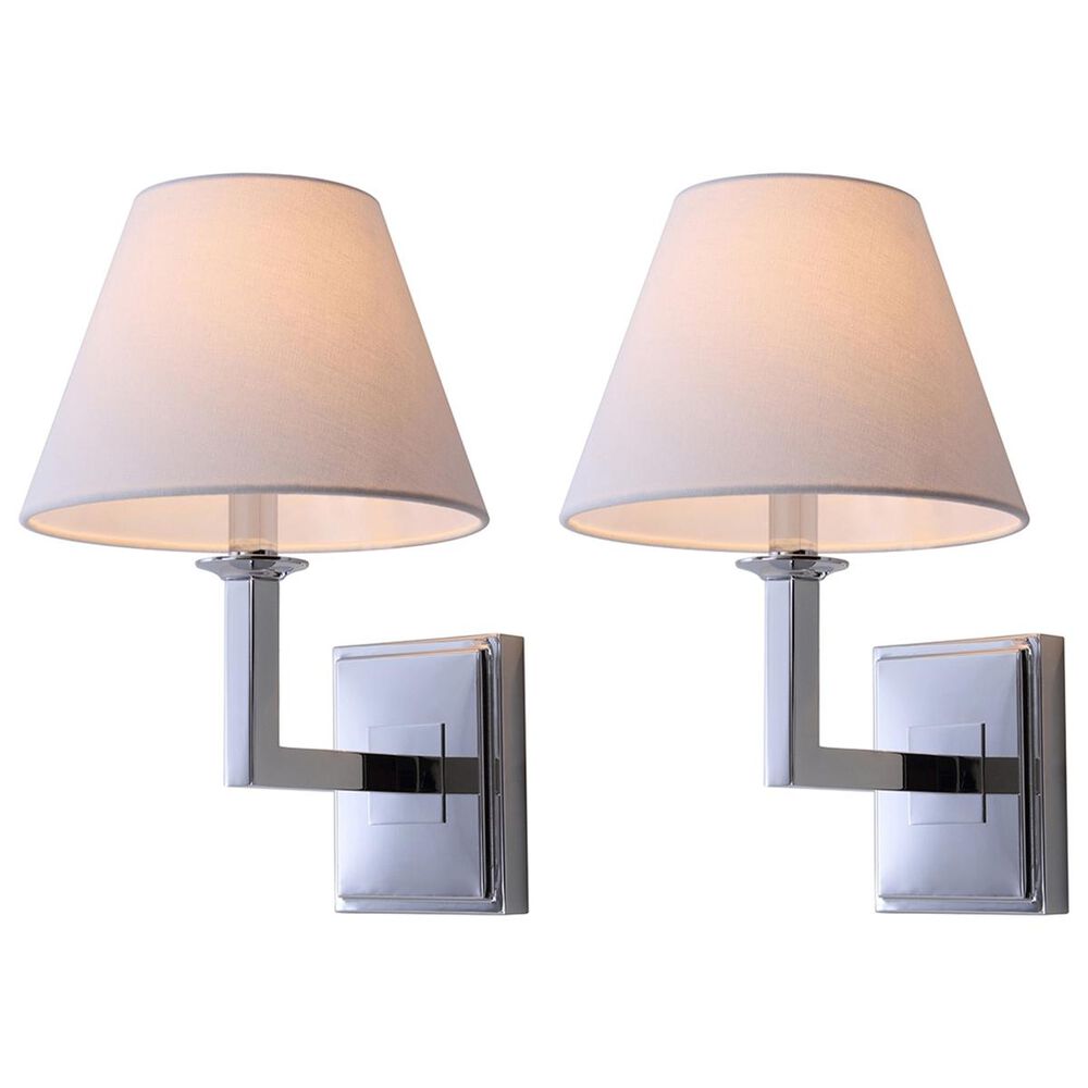 Safavieh Pauline 14.5" Wall Sconce in Chrome (Set of 2), , large