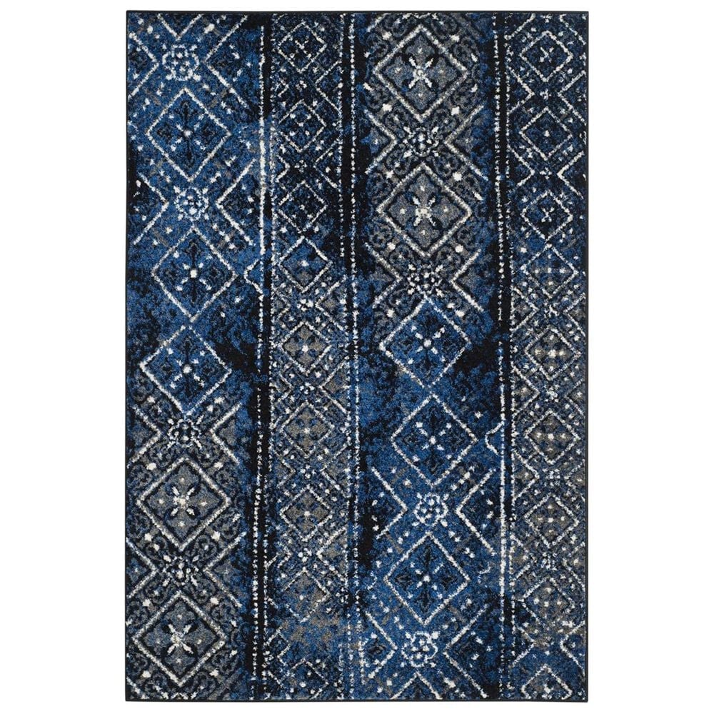 Safavieh Adirondack ADR111A 3" x 5" Silver, Black and Blue Area Rug, , large